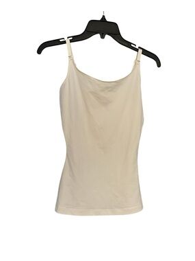 Spanx Socialite Cami Top Womens M Shapewear White Adjustable Straps Slimming
